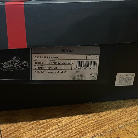 Prada, light blue, white, used, good condition - Picture 4 of 4